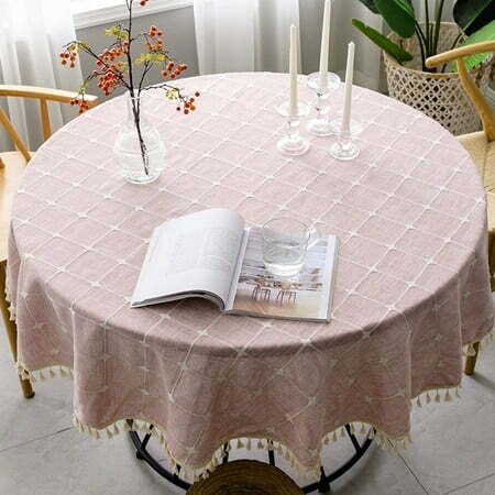 Fabric Round Tablecloth